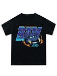 DC Comics Batwheels T-Shirt | Batman Tshirt | Batmobile Boys T-Shirts | Official Batman Merchandise | Black 4-5 Years