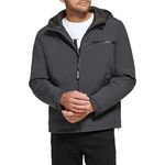 Calvin Klein Men's Classic Hooded Stretch Jacket, Classic Hooded Iron, X-Large