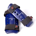 Macho Dyna Shin/Forearm Guards for TKD Karate (Blue, Medium)