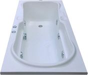 MADONNA Rex Acrylic 5.5 Feet Bath Tub with Whirlpool (Whirlpool) Massage System (White)