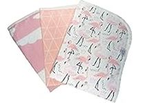 Changing Pad Liners [3 Pack Large] -Portable Changing Mat - 100% Waterproof - Absorbent - Unisex - Changing Table Cover - 19.5" x 27.5" (50cm x 70cm) - by Kinpa Baby (Pink Set)