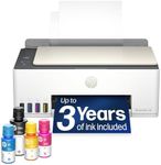 HP Smart Tank 5100 Wireless All-in-One Refillable Printer, Scanner, Copier with up to 3 Years of Ink Included, Best-for-Home, Cartridge-Free, AI-Capable (9B2D1A)