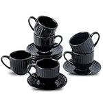 Hasense Ceramic Cappuccino Cups wit