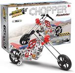 Construct IT Chopper Roadster - 99 Piece Chopper Bike Construction Kit - STEM Toys for 8+ Year Olds - Build Your Own Metal Chopper Roadster - STEM for Kids Ages 8-12