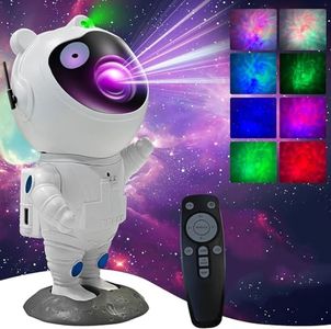 Astronaut Galaxy Projector Space Star Projector Night Light,360° Adjustable Cute Panda Astronaut Galaxy Projector Lights Starry Nebula Ceiling LED Lamp for Bedroom Home Kids Room Decor Aesthetic