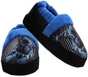 Avengers Black Panther Toddler Boy's Plush Aline Slippers (13 Little Kid, Black)