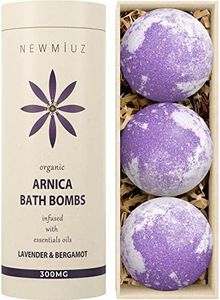 Arnica Bubble Bath Bombs Infused Lavender & Bergamot - Essential Luxurious Mega Foaming Bath bombs Additives for Dry Skin Nourishment Moisturizing - Blissful Bathing Experience Christmas Birthday Gift
