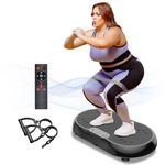 SpacEver Vibration Plate Exercise Machine, Whole Body Workout Vibration Plate Fitness Platform, Lymphatic Drainage Vibration Platform Machine Home for Recovery Wellness Weight Loss