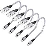 5 Pack Short Lightning Cable(8 Inch