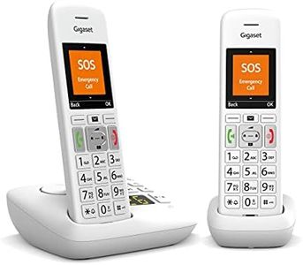Gigaset E390A Twin Big Button Home Cordless Phone with Answer Machine, Nuisance Call Block and Hearing Aid Compatibility