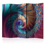 murando Decorative Room Divider Mandala 225x172 cm / 89"x68" Double-Sided Folding Screen 5 Panels Room Partition Non-Woven Canvas Print Opaque Photo Display Ornament a-C-0110-z-c