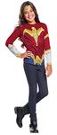 Rubie's Costume Company 630765_L Girls Justice League Wonder Top Costume, Large, Multicolor