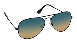 Fastrack Mens Seamless Aviator UV Protected Sunglasses - M165YL27 (Multi-Coloured_Free Size)