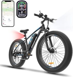 Gyrocopters Zeil Mountain Fat Tire Electric Bike for Adults & Teens | 27.5"x3" Upto 40Km/h, Range Upto 91Km 7 Speed 48V 480Wh Peak 826W Brushless Motor, UL2849 Safe Ebike, Smart Anti-Theft GPS Tracker