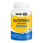 TATA 1MG 1MG Tata Glutathione Advanced Capsule with Vitamin C E Biotin Grape Seed Extract For Skin Glow Hydration Radiance Pack of 30 Tablets