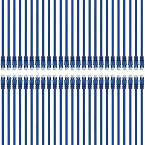 GearIT 20-Pack, Cat5e Ethernet Patch Cable 4 Feet - Snagless RJ45 Computer LAN Network Cord, Blue