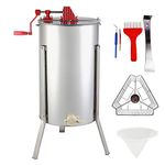 HayWHNKN Manual Honey Extractor Separator Honeycomb Spinner Crank with Stainless Steel Drum for Beekeeping Extraction Apiary Centrifuge Equipment (3 Frame)