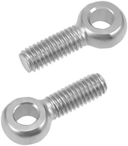 uxcell M6 x 20mm Machinery Shoulder Swing Lifting Eye Bolt 304 Stainless Steel Metric Thread 10pcs