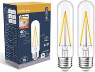 Sphoon Dimmable Tubular Led Bulb E26 led Light Bulb,T10 T30 Vintage LED Bulbs, 40 watt Equal 4W, 2700K Warm White Light Edison Lights Bulbs, AC120V, 400lm, for Chandelier Pendant Lights- 2 Pack