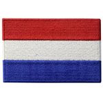 ZEGIN The Netherlands Flag Embroidered Holland National Emblem Dutch Iron On Sew On Patch