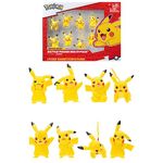 Bandai - Pokémon - 8 Figures Battle - Pack of 8 Pikachu Figures - JW2604