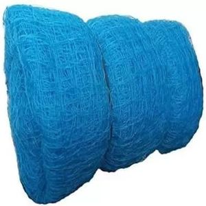 EmmEmm 100x10x45 Feet Cricket Practice Net with Full Roof Cricket Net (Blue)