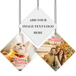 WACAR Personalised Air Freshener for Car, Double Sided Custom Photo Air Freshener, Smell Fresheners With Picture for Wardrobe Bathroom Hanging Ornaments