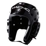 Macho Dyna Headgear for TKD Karate (Black. X-Large)