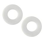 Qrity 2 pcs Flush Valve Seal Washer, Rubber Flush Valve Seal, Drain Valve Water Stop Rubber Ring, Suitable for Older Flush Valves