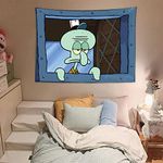 FENDROM Funny Octopus Cartoon Tapestry Wall Hanging Window Design for Bedroom Home Decor