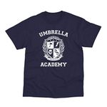 Postees School Emblem Inspired Printed T-Shirt (XXL) Navy