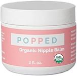 Popped Organic Nipple Butter | Made in the USA | Moisturizing Nipple Cream for Sore, Dry, and Cracked Nipples | Postpartum Essential Balm for Breastfeeding, Nursing (2 fl oz)