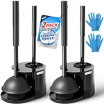 FORASTO 2Pack 2 in 1 Toilet Brush a