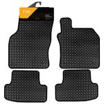 FSW - Tailored Mats - Fits AUDI Q2 2016-Onwards - HEAVY DUTY 3mm Rubber Mat - Anti Slip Mat - Waterproof, Non Slip Car Floor Mat, Fitted with Clips & Anti Slip Backing - 4 Rubber Floor Mat Set