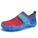 Water Shoes Barefoot Kids Boys Girls Toddlers Aqua Swimming Wet Reef Shoes for Beach Pool Water Sport Non-Slip Quick Drying（Cobweb-Red 32）