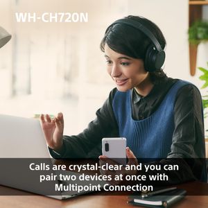 Sony WH-CH720N Wireless Headphones – Noise Cancelling, Black