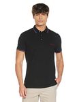 Fruit of the Loom Ultra-Soft Cotton Polo Tshirt for Men | Comfortable Fit| BLACK Pack of 1