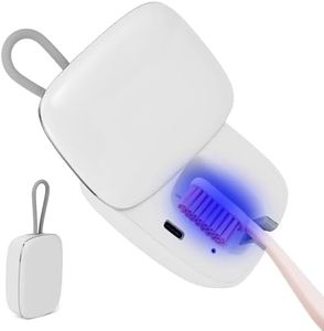 UNISOPH UV Toothbrush Sanitizer Case, Portable Mini Toothbrush Sanitizer with Drying Function, Rechargeable Holder Toothbrush Sterilizer, Toothbrush Cleaner for Home, Travel & Fits All Toothbrushes