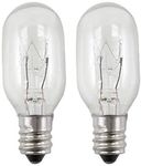 EFP Incandescent Replacement Bulb for Conair RP34B Lighted Make Up Mirrors | 20 Watt, 120 Volt, and Small E12 Candelabra Screw-in Base - Includes 2 Bulbs