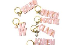 Women's Girls Keyring Personalised Keychain Key Fob Best