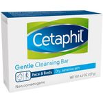 Cetaphil Dry Sensitive Skin Antibacterial Gentle Cleansing Bar, 4.5 OZ (Pack of 3)