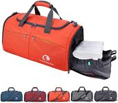 Canway Sports Gym Bag, Travel Duffel bag with Wet Pocket & Shoes Compartment for men women, 45L, Lightweight