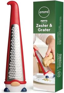 OTOTO Grater - Stainless Steel, BPA Free, Dishwasher Safe, Fun Kitchen Gadget, Vegetable Shredder, Cute Kitchen Gifts & Accessories (Pepito Gnome Grater, Red)