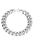 PROSTEEL Stainless Steel Cuban Bracelet Chunky Wrist Chain 19CM