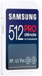 Samsung PRO Ultimate SD Card 512GB UHS-I U3 Full HD & 4K UHD 200MB/s Read 130MB/s Write Memory Card for Camera PC Drone or Action Cam MB-SY512S/WW