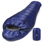 Bessport Mummy Sleeping Bag | 15-45 ℉ Extreme 3-4 Season Sleeping Bag for Adults Cold Weather– Warm and Washable, for Hiking Traveling & Outdoor Activities