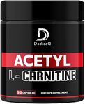 Acetyl L-Carnitine Supplement 1000mg - Brain, Mood, Energy Production & Immune Health Support - 90 Capsules for 45 Servings