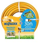 HOZELOCK - Ultraflex Hose 12.5mm x 30m, Up To 70% Recycled PVC, Flexible with Anti-Twist and Anti-Kink Technology, Weather Proof: UV and Frost Protection [100-100-618], Yellow