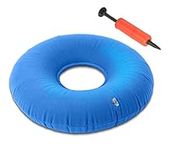 Bramble - Medical Pillow Ring Donut Cushion with Free Pump - 15" - Blue