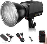 IFOOTAGE COB Video Light SL1 60DN, CRI 98/TLCI 99/12200 LM, 70W COB Continuous Video Light with 5600K Daylight, Blueteeth APP Control, Support AC Adapter & 14.8V-20V V-Mount Battery Grip